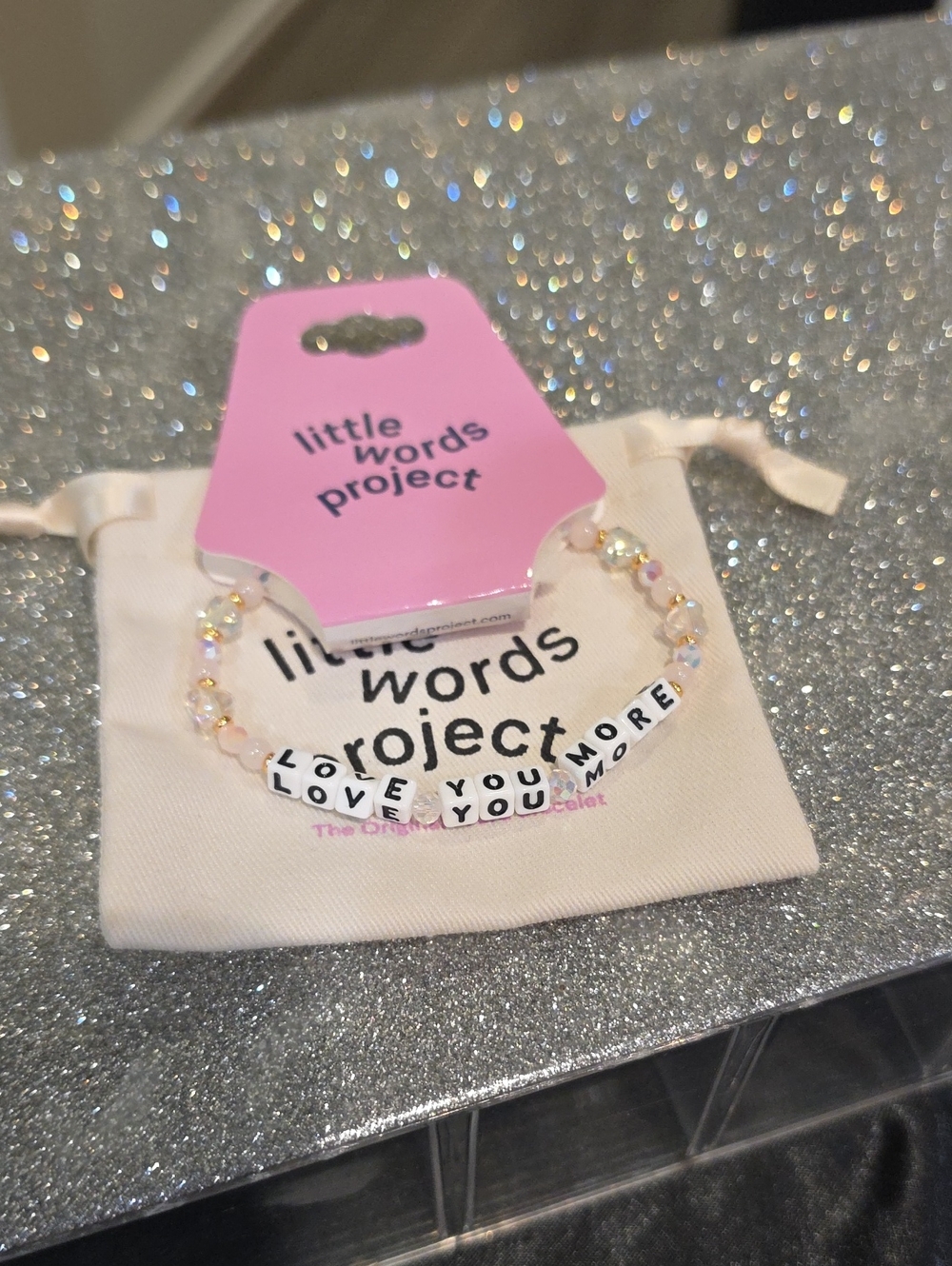 Little Words Project "Love You More" Beaded Bracelet - Picture 7 of 9